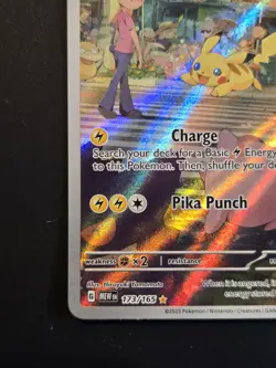 Pokemon Pikachu TCG 173/165 Scarlet & Violet 151 Illustration Rare Card NM - Image 3
