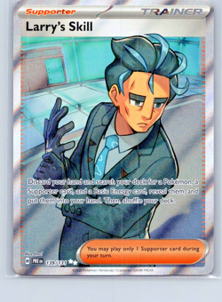 Larry's Skill 139/131 Illustration Rare Holo Prismatic Evolutions Pokemon TCG NM - Image 1