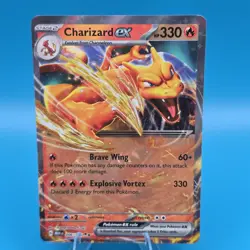 Pokemon TCG Charizard EX Scarlet & Violet 151 Card 006/165 - Image 1