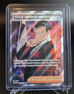 Team Rocket's Giovanni - Destined Rivals 225/182 NM Illustration Rare Pokemon - Image 1