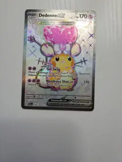 Pokemon Dedenne EX TCG Full Art Ultra Rare Holo Card 239/193 Paldea Evolved - Image 1