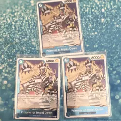 Bandai One Piece Card Game Prisoner of Impel Down OP16-042 Blue Char x3 EN - Image 1