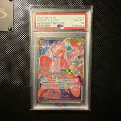 Bandai One Piece CCG 2023 OP05 Monkey D. Luffy #119 Foil PSA 10 Graded - Image 1