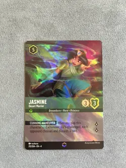 Disney Lorcana TCG Jasmine Desert Warrior Enchanted 212/204 NM Condition - Image 1