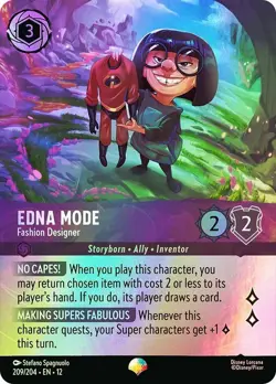 Cold Foil Epic EDNA MODE FASHION DESIGNER 1x Rare Disney Lorcana NM - Image 1