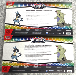Pokemon Prismatic Evolution Lucario Tyranitar EX Premium Collection (Pack of 2) - Image 2