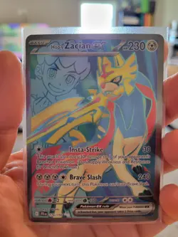 Pokemon TCG Journey Together Zacian EX 176/159 Full Art Ultra Rare NM Condition - Image 1
