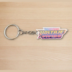 Pokemon TCG Custom Holographic Binder Tag Keychain - Image 1