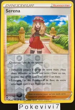 Carte Pokemon SERENA 164/195 REVERSE Epee et Bouclier 12 EB12 FR NEUF - Image 1