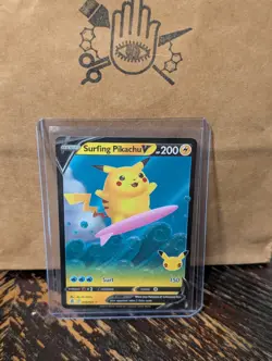Pokemon Celebrations 008/025 Surfing Pikachu V - Image 1