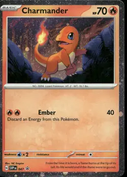 Charmander (Cosmos Holo) 047 Holo Promo Scarlet & Violet Promo Pokemon Near Mint - Image 1