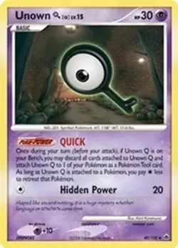 Unown [Q] (#49/100) DP - Majestic Dawn HP Pokemon - Image 1