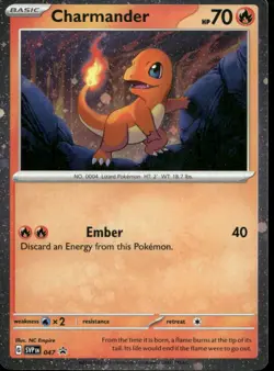 Charmander (Cosmos Holo) 047 Holo Promo Scarlet & Violet Promo Pokemon Near Mint - Image 1