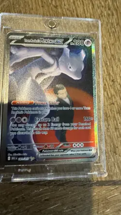 Team Rocket's Mewtwo ex 281/217 Ascended Heroes Pokemon NM - Image 3
