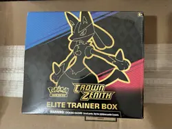Pokemon TCG Sword & Shield Crown Zenith Elite Trainer Box Factory Sealed New - Image 1
