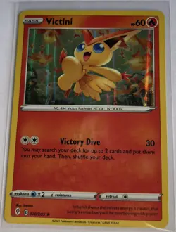 Victini 020/203 Holo Rare Evolving Skies Pokemon TCG - Image 1