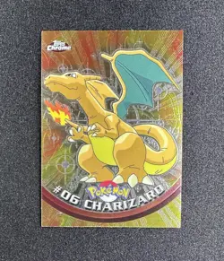 2000 Topps Chrome Pokemon TV Animation Series 1 Charizard #6 - Image 1