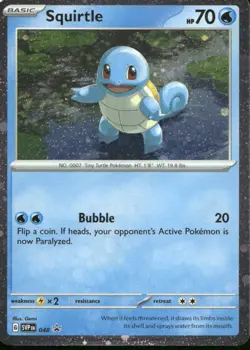 Squirtle (Cosmos Holo) 048 Holo Promo Scarlet & Violet Promo Pokemon Near Mint - Image 1