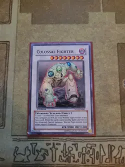 YUGIOH COLOSSAL FIGHTER 5DS1-EN043 SUPER 1ST ED NM/VLP - Image 1
