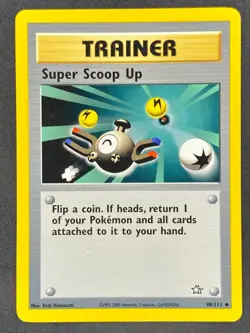 Pokemon Super Scoop Up 98/111 N1 Neo Genesis Unlimited LP - Image 1