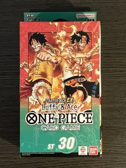 ONE PIECE STARTER DECK EX LUFFY & ACE ST 30 ENGLISH SEALED BOX NEW IN HAND - Image 1