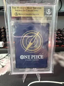 One Piece Card Game Portgas D. Ace OP02-013 SP Two Legends Beckett 9.5 Gem Mint - Image 2
