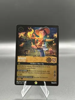 Disney Lorcana Wilds Unknown Woody Jungle Guide Legendary Foil NM #15/204 - Image 1