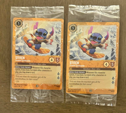 2x Stitch - Carefree Snowboarder 42/P3 Disney Lorcana Sealed Promos Holo - Image 1
