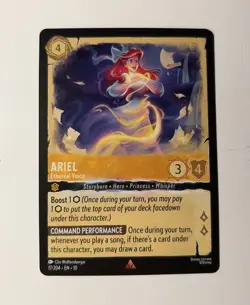 Disney Lorcana Ariel Ethereal Voice 17/204 Character Card Non-Foil - Image 1