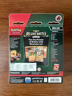 Pokemon TCG Ninetales ex Deluxe Battle Deck 60 Cards English 2024 Coin Box - Image 2