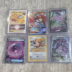 Pokemon TCG 6-Card Holo Promo Lot: Dragonite VSTAR, Ho-Oh GX, Espeon V - Image 1