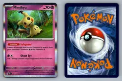 Mimikyu #037/091 Holo Paldean Fates Pokemon Card - LP - Image 1