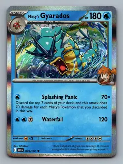 Misty's Gyarados #049/182 Holo Destined Rivals Pokemon Card - NM - Image 2