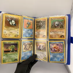 Vintage Pokemon Card Binder Collection Job Lot WOTC Gym Heroes Base Fossil Topps - Image 1