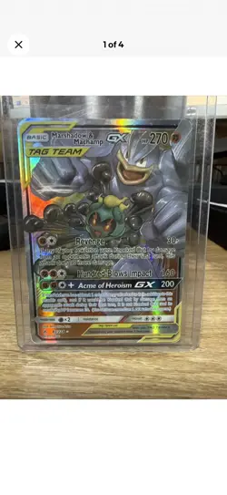 Marshadow & Machamp GX Tag Team 82/234 Holo Pokemon Card NM - Image 1