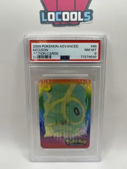 2004 Pokemon Action Card Kecleon lenticular PSA 8 Near Mint - Image 1
