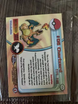 Topps Chrome Charizard #06 Series 1 Pokemon TCG Card - Image 2