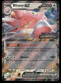 Pokemon Cards Blissey ex Twilight Masquerade Stamped 134/167 NM - Image 1