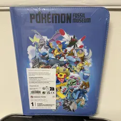 Pokemon Fossil Museum TCG Zip Binder Pokemon Center Exclusive 360 Cards 20 Pages - Image 1