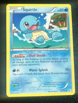 Squirtle 29/149 Boundaries Crossed Pokemon Card Black & White 7 Basic Common LP - Image 1