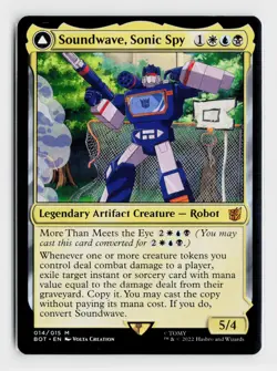 MTG Soundwave, Sonic Spy Soundwave, Superior Captain Transformers 014/015 NM - Image 1