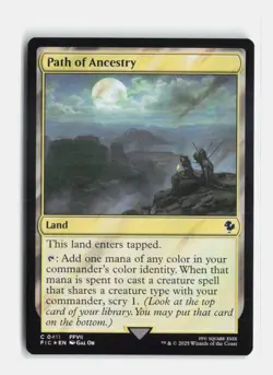 Path of Ancestry (Surge Foil) 411 Foil Commander: FINAL FANTASY MTG NM - Image 1