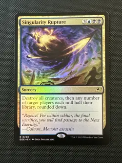 Singularity Rupture - 228 - MTG: Edge of Eternities - Rare - FOIL - Image 1