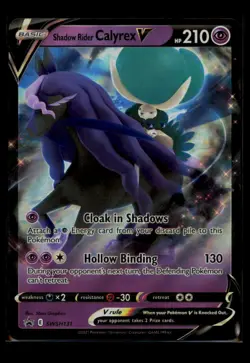 Pokemon Sword & Shield Promo Cards Shadow Rider Calyrex V SWSH131 Holo NM - Image 1