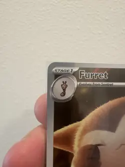 Pokemon TCG Furret 168/159 Sv09 Journey Together Illustration Rare Holo 120 HP - Image 3