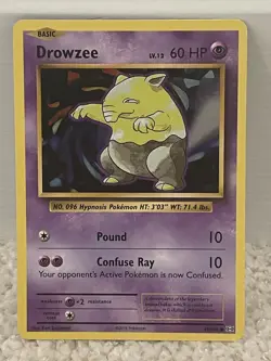 2016 Drowzee 49/108 XY Evolutions Pokemon TCG Card - Image 1