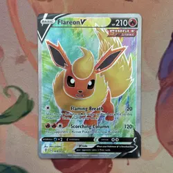 The Pokemon Company Pokemon TCG Evolving Skies Flareon V 169/203 Full Art Holo - Image 1