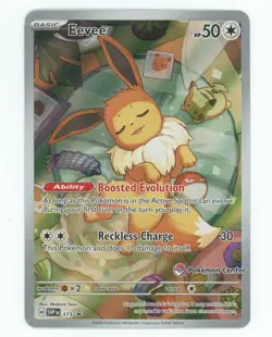 Eevee (Pokemon Center Exclusive) 173 Holo Scarlet & Violet Promo Pokemon NM - Image 1