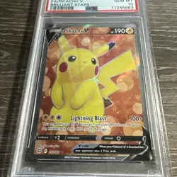 Pikachu V FA #157 2022 Pokemon SWSH Brilliant Stars PSA 10 - Image 2