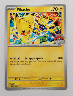 Pikachu Promo - 2025 World Championships - SVP EN 225 Pokemon Worlds *New* - Image 1